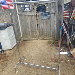 Prices firm.. heavy duty garment rack