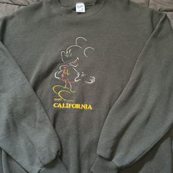 This black Mickey Mouse crewneck