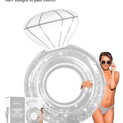 Inflatable Diamond Ring Pool Tube 