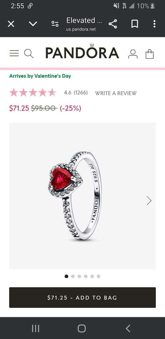 PANDORA HEART RING 