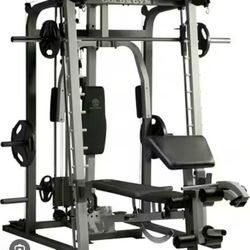 Golds Gym Smith Machine With Weights 