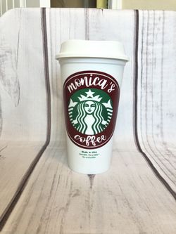 Personalized Starbucks coffee cup: What a teacher's gift!