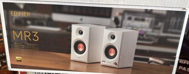 Edifier MR3 Powered Studio Monitor Speakers - Black (Pair)  New open box  Black  $85