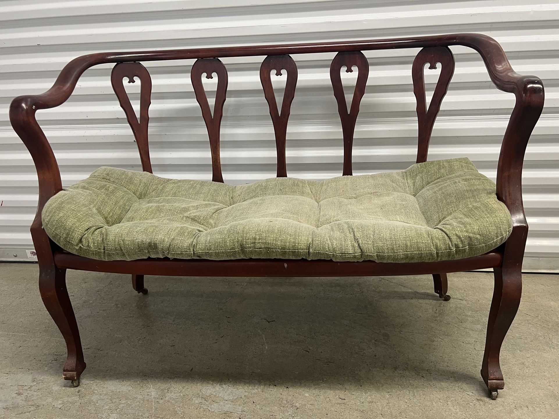 Settee antique loveseat Side Chair, And Rocker.