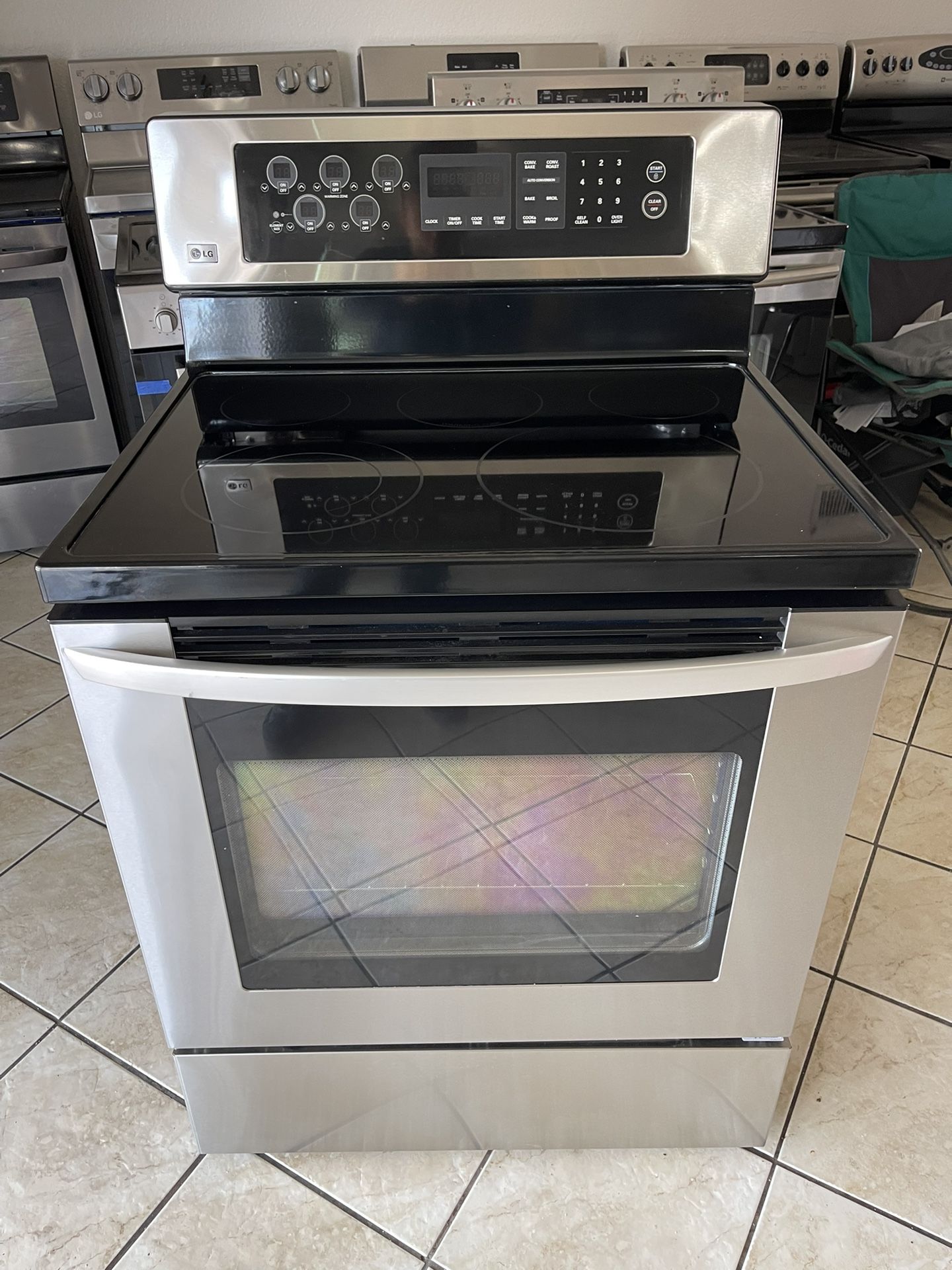 LG Electric Stove Stainless Steel