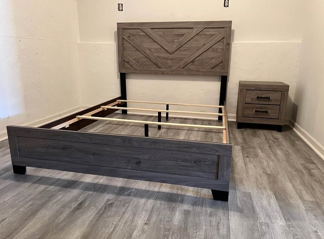 BRAND NEW RUSTIC 4-PC KING BEDROOM SET $899!! QUEEN $825!!!