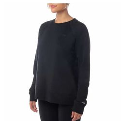 Champion Women Suede Fleece Crewneck Tops Size Small 