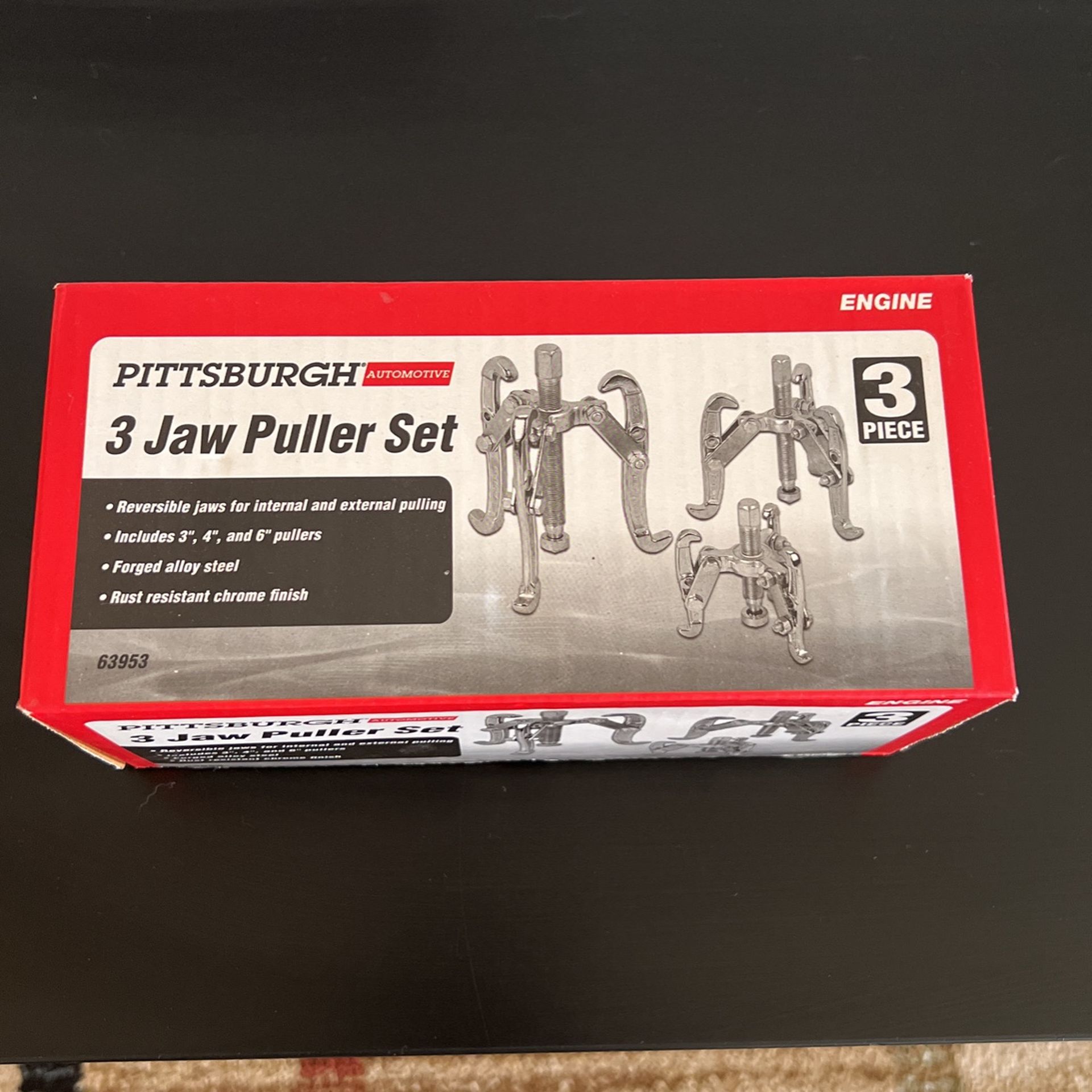 Harbor Freight Three-Jaw Puller Set, 3 Piece
