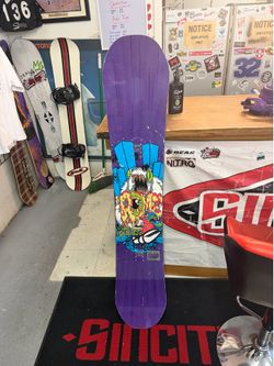 Rome Artifact 150 snowboard certified with warranty located at Sin city snowboards