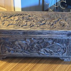 Unique Carved Storage Chest