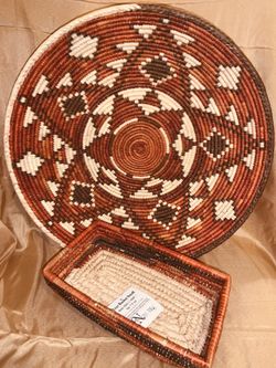 Rust/Brown/Natural 2-Basket Set