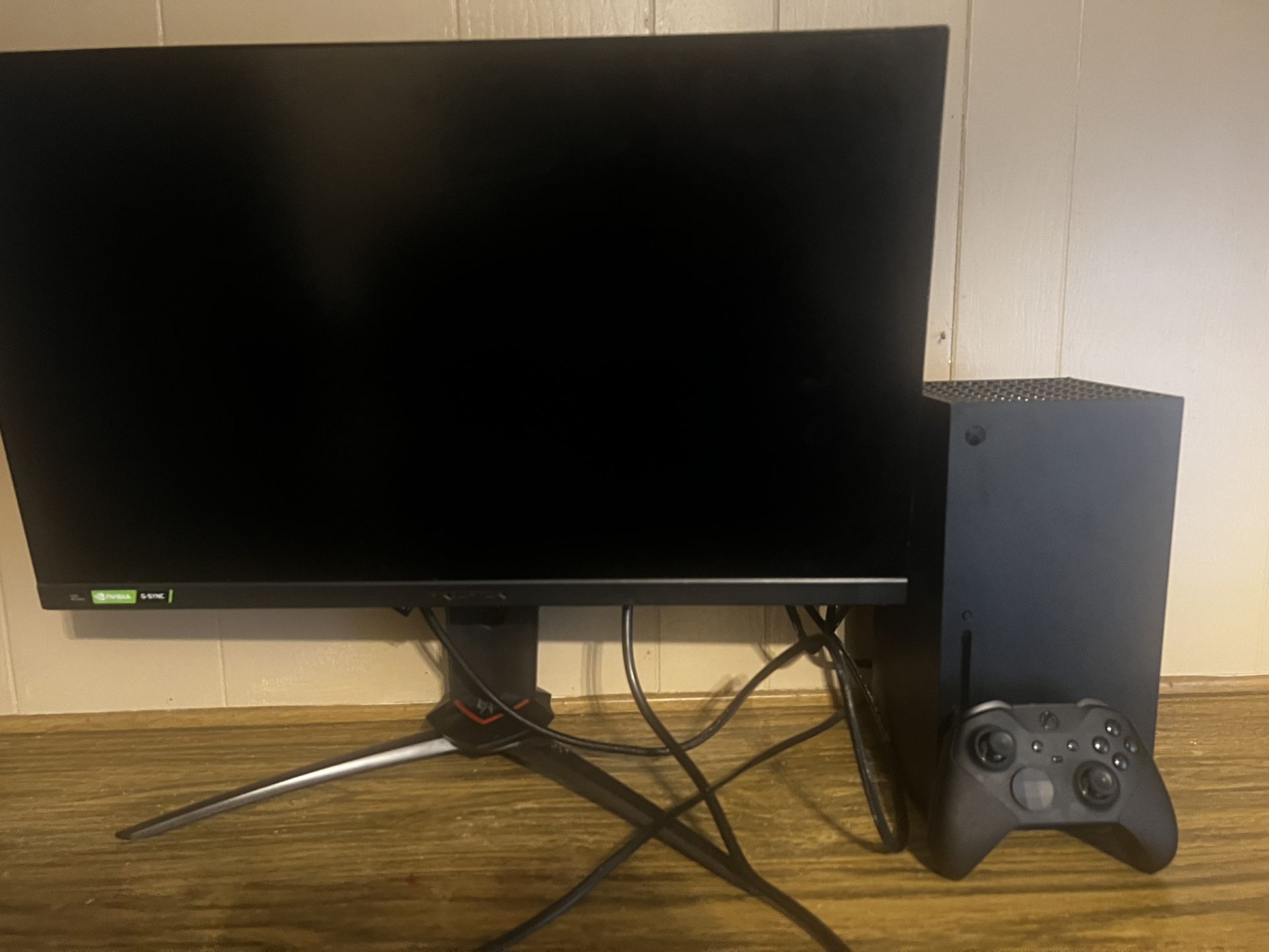 X Box And Monitor