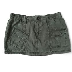 Urban Outfitters BDG Y2K Khaki Cargo Mini Skirt