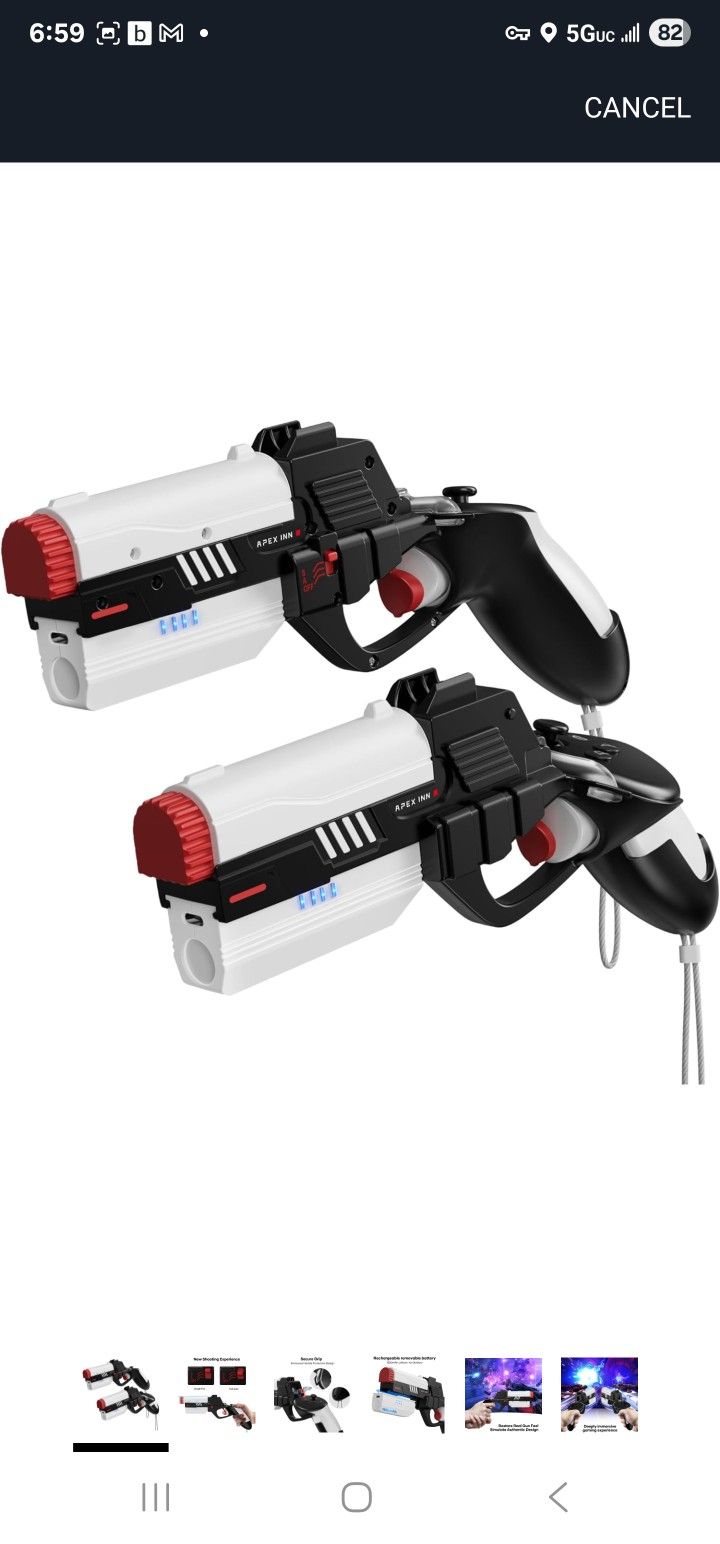 Pistol Grips for Enhanced Oculus Quest 3/3S VR