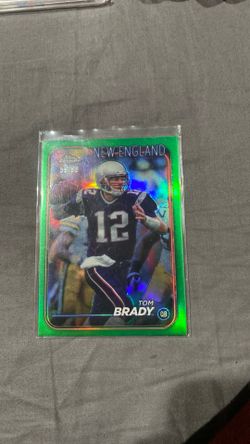 Numbered tom Brady 2024 green tops chrome