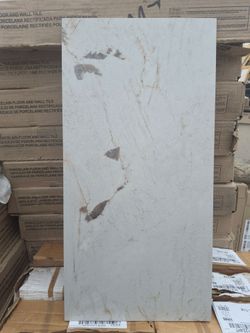 Marble Look Porcelain Tile 12 x 24
