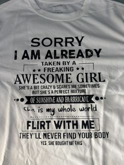 Men’s Tee Large, New