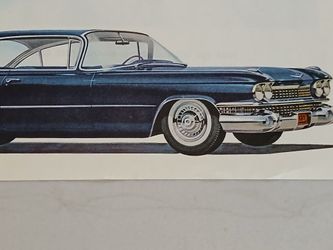 Vintage Cadillac Ad 1959 Saturday Evening Post Mag Pull-out