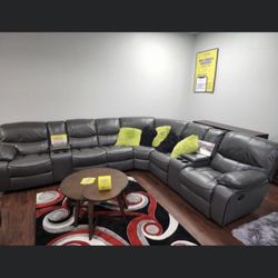 GORGEOUS RECLINING SECTIONALS! LAST DAYS OF SALE! DELIVERY NOW! ZERO DOWN! 