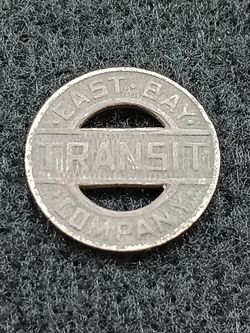 East Bay Transit company good for one fare token 1930's 