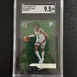 2023 Panini Elite Jalen Williams Status Die Cut 1/8 SGC 9.5🔥🔥