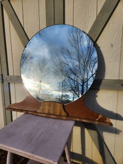 Antique Round Mirror