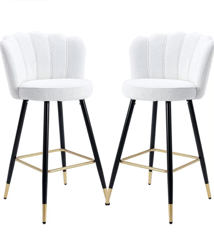 White Barstool Set Of 2 Brand New In Box 📦 Brand New Chair Set Of 2 