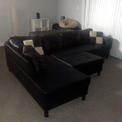 L Shaped Couch With Storage Ottoman
