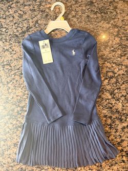 NWT Polo Ralph Lauren Girls Size 4 Pleated Dress – MSRP $75