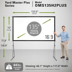 Elite Screens Yard Master Plus, 135-INCH 16:9