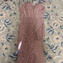 pink prom dress 