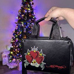 Ed Hardy Blind Red Heart Purse