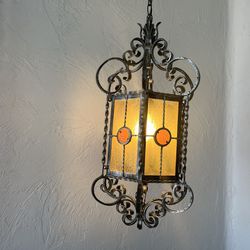 2 Antique Spanish Hanging Lamps