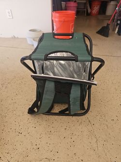 Back pack cooler and storage pouch