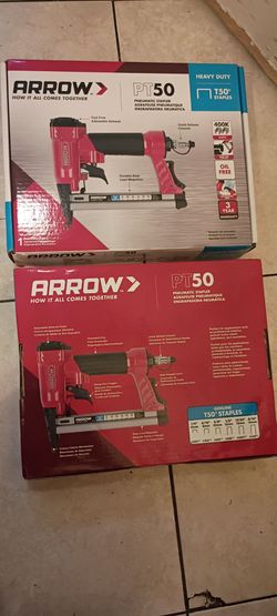 The Arrow PT50 pneumatic stapler