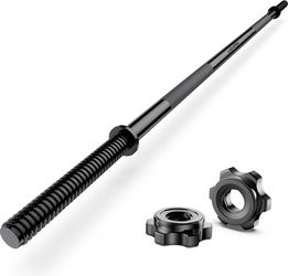 55 in. Barbell + Two 20 lb Weight Plates (52 lb Set)