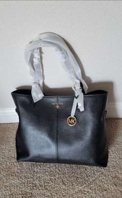 Michael Kors Black Leather Tote Bag