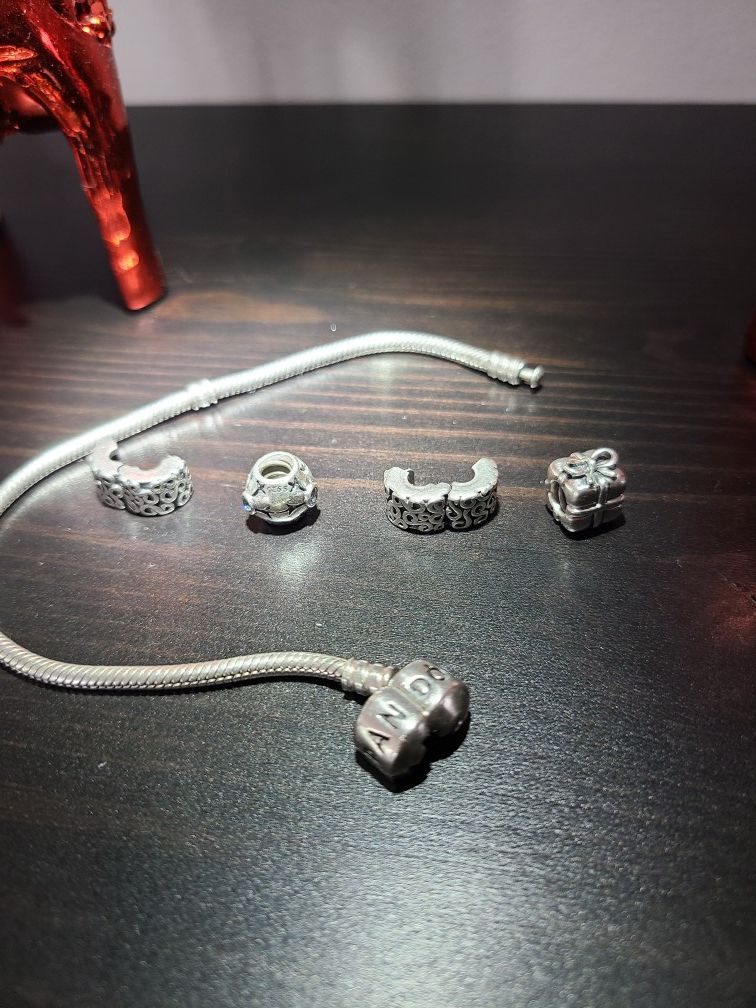 Pandora Bracelet and charms original silver