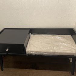 Black Bench With Drawer Entry