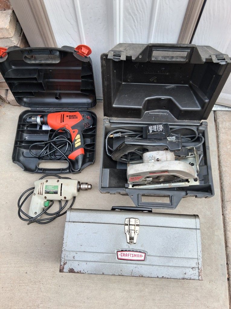 Drills Circular Saw Tool Box