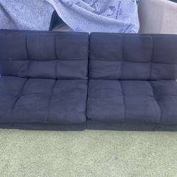 Floor couch bed turns into a couch or a bed