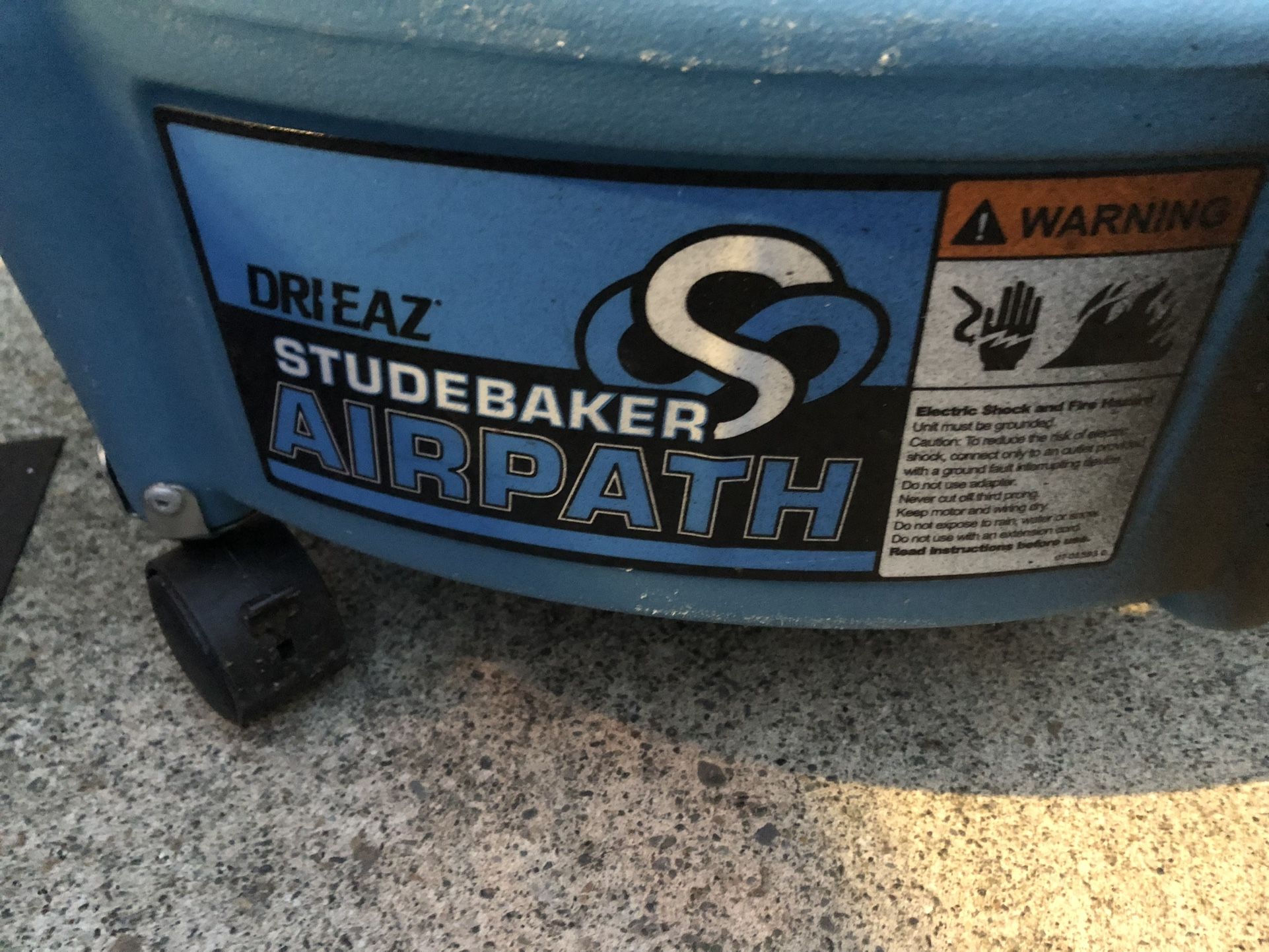 Drieaz floor and carpet dryer