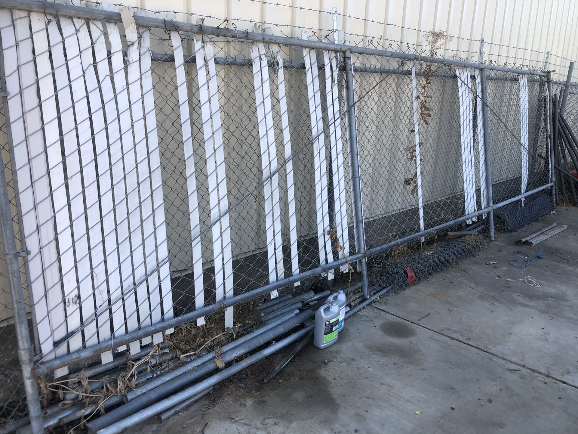 Chain Link Fence/gate About 16 Feet