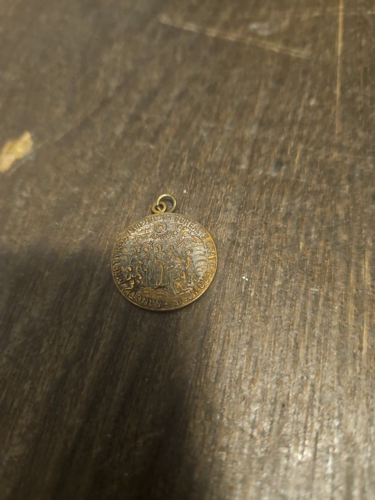 .00
Vintage Sancti Martyres Americae Borealis Orate Pro Nobis Religious Medal, St Marie Manchester NH, Vintage Catholic Medal, Martyrs Shrine