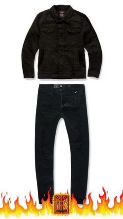 Black jean set
