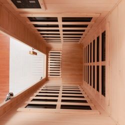 Hemlock One-person far infrared roof embedded indoor sauna room (Left & Right)