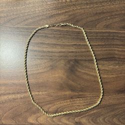 14k Gold Rope Chain - 20” - 16g - Solid Gold