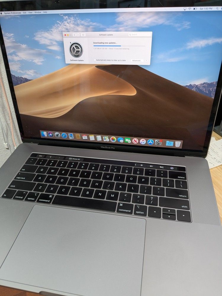 2019 MacBook Pro. 15 Inch. Core i9. 16GB Ram. 500 SSD.