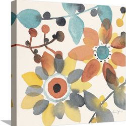 https://offerup.com/redirect/?o=QVJULkNPTQ== Canvas Wall Art Prints Frivolous Florals 1 by Karin Johannesson, Botanic