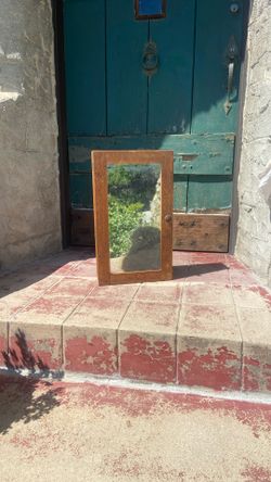 Antique Wood Shabby Chic Medicine Cabinet.